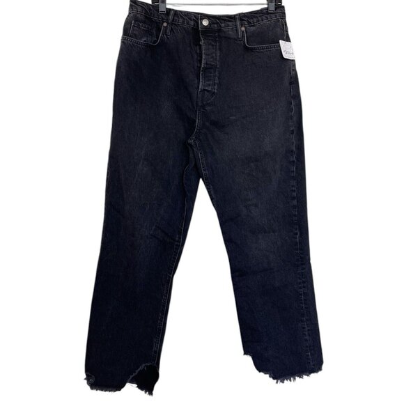 Free People Denim - We The Free Jeans Womens Size 32 Distressed Tapered Baggy Boyfriend Panther